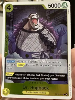 Dr. Hogback OP14-110 Rare The Azure Sea's Seven One Piece Foil NM - Image 3