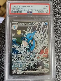 Kingdra EX 131 Pokemon TCG Scarlet & Violet Black Star Promo Holo PSA 9 - Image 1