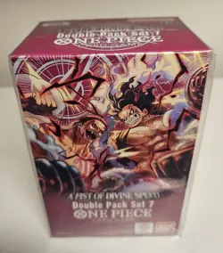 One Piece - A Fist of Divine Speed Double Pack Set OP-07 - New Factory Sealed - Image 1