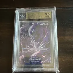 Bandai One Piece Zoro-Juurou ST18-004 SP Alt Art Foil BGS 9.5 - Image 1
