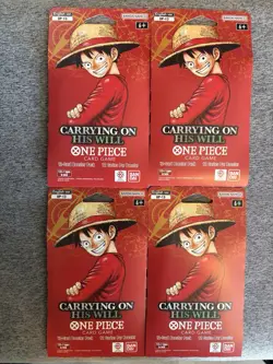 One Piece OP-13 Sleeved Booster Packs Carrying On His Will | Lot of 4 ENGLISH - Image 1