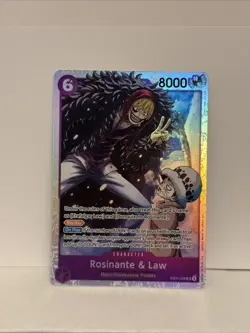 One Piece The Azure Sea’s Seven OP14-EB04 Rosinante & Law EB04-038 SR English - Image 1