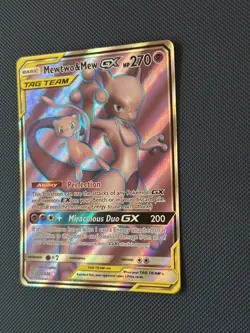 Pokemon TCG Unified Minds Tag Team Mewtwo & Mew GX 222/236 - NM - Image 3