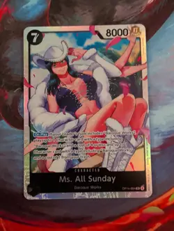 Ms. All Sunday OP14-084 The Azure Sea's Seven SR Foil One Piece - Image 1