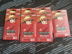 One Piece TCG OP-13 Carrying On His Will Sleeved Booster Pack English Lot of 7 - Image 2