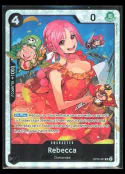 Rebecca OP05-091 SR Foil Awakening of the New Era NM - Image 1