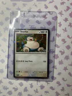 Snorlax Pokemon Scarlet & Violet SVP 122 Cosmos Holo Black Star Promo NM - Image 1