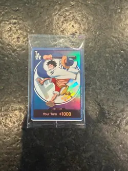 DON!! Card (LA Dodgers 2026 Promo) One Piece Promotion Car + Straw Hat - Image 2