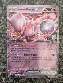 Pokemon TCG - Team Rocket's Mewtwo EX 216 - Black Star Promo - Destined Rivals - Image 1