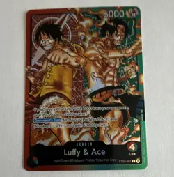 Bandai One Piece Card Game Luffy & Ace ST30-001 Starter Deck Ex Eng Foil - Image 1