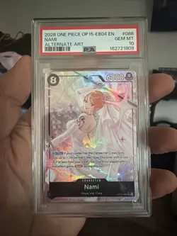 2026 One Piece OP-15-EB04 Adventure On Kami’s Island Nami 086 Alt Art PSA 10 EN - Image 3