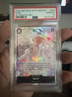 2026 One Piece OP-15-EB04 Adventure On Kami’s Island Nami 086 Alt Art PSA 10 EN - Image 4