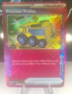 Precious Trolley 185/191 Pokemon TCG S&V Surging Sparks Ace Spec Rare Near Mint - Image 1