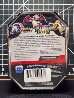 Pokemon TCG Scarlet & Violet Paldean Fates Shiny Charizard ex Tin New Sealed - Image 2
