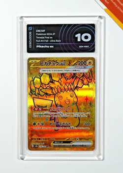 Pokemon AiGrading 10 Pikachu Ex #236 UR Terastal Festival 2024 Japanese - Image 1