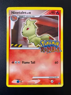 POKEMON NINETALES LV.42 HOLO 3/16 RUMBLE ENGLISH EX - Image 1