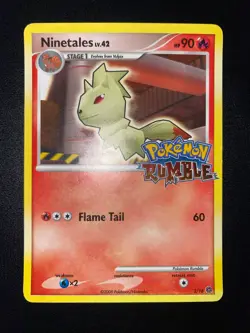 POKEMON NINETALES LV.42 HOLO 3/16 RUMBLE ENGLISH EX - Image 2