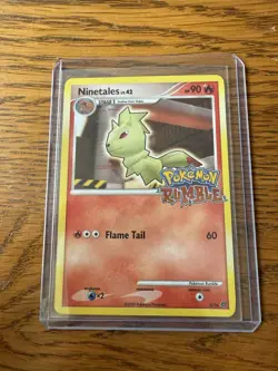 Pokemon TCG Ninetales Lv. 42 Pokemon Rumble Card 3/16 NM - Image 1