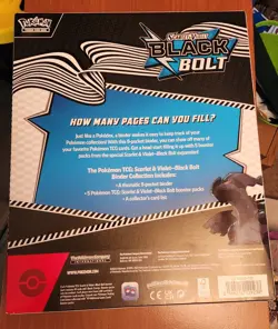Pokemon Scarlet And Violet Black Bolt Binder Collection New Unopened - Image 3