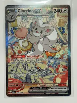 Cinccino ex 119/086 Special Illustration Rare Chaos Rising Pokemon Card NM - Image 1