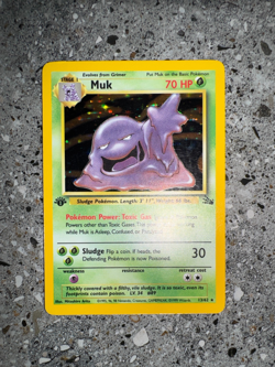 Pokemon TCG Cards 1st Edition Muk 13/62 Fossil Holo Rare LP - Image 4