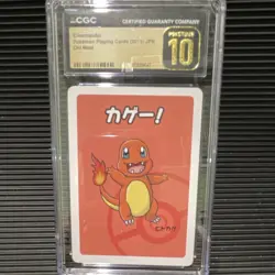 Pokemon TCG Charmander Pokemon Playing Cards 2019 JPN CGC Pristine 10 Old Maid - Image 1