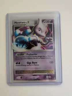 Pokemon Mewtwo TCG LV.X Holo Card 144/146 Legends Awakened - Image 1