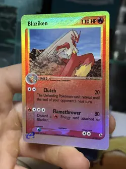 Blaziken 15/109 EX Ruby Sapphire 2003 Reverse Holo E-Reader Vintage Pokemon Card - Image 5