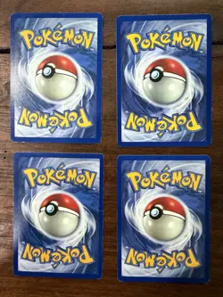 Lot of (5) Pokemon Base Set Card Lot Unlimited Uncommon Common MP - Image 2