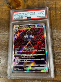 POKEMON 2022 Japanese Vstar Universe HISUIAN SAMUROTT Vstar #230 PSA 10 Gem Mint - Image 1