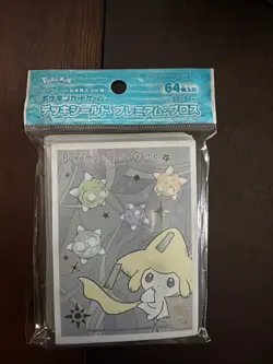 Pokemon Center Exclusive Japan Jirachi Minior Star Link Card Sleeves 64 Count - Image 1