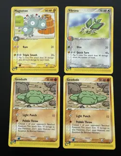 Nintendo Pokemon TCG EX Dragon E-Reader 2003 12-Card Lot Mudkip Swablu - Image 1