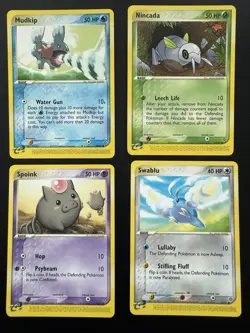 Nintendo Pokemon TCG EX Dragon E-Reader 2003 12-Card Lot Mudkip Swablu - Image 3