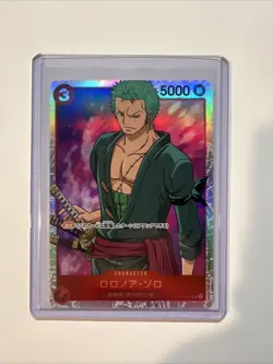 Roronoa Zoro OP01-025 Super ROMANCE DAWN OPCG BANDAI SR/JAPANESE ONE PIECE Card - Image 1