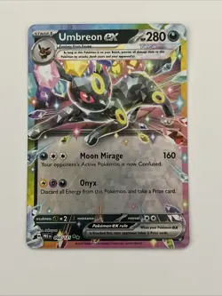 Umbreon EX 060/131 Holo Double Rare Prismatic Evolutions Pokemon Card - Image 1