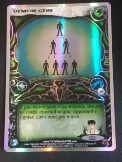 Yu Yu Hakusho TCG CCG Demon Gene R49 Exile 1st Edition Foil Card NM - Image 1