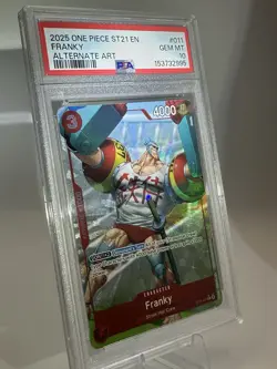 PSA 10 Franky 011 Alternate Art One Piece Card 2025 011 ST21 - Image 2