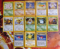Lot Of 13 Italian Vintage Jungle Set Pokemon Cards Unlimited w/ Holo Dark Arbok - Image 1