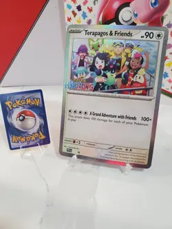 Terapagos & Friends JUMBO Pokemon TCG Oversized Holo Promo Card Horizons Stamp - Image 1