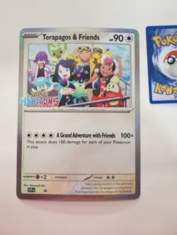 Terapagos & Friends JUMBO Pokemon TCG Oversized Holo Promo Card Horizons Stamp - Image 2