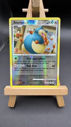 Pokemon TCG Snorlax 33/111 Rising Rivals Reverse Holo Rare 2009 MP/LP - Image 1