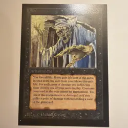 1993 LICH Collector's Edition (CE) MTG Magic the Gathering Beta Style - Image 1