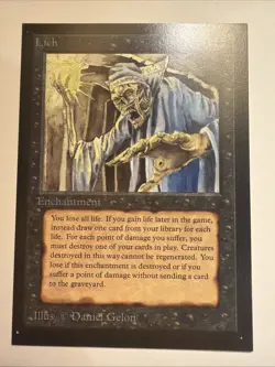 1993 LICH Collector's Edition (CE) MTG Magic the Gathering Beta Style - Image 2