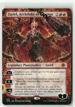 Zariel, Archduke of Avernus Borderless Adventures in the Forgotten Realms MTG - Image 1