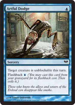 1x Artful Dodge MTG - Dark Ascension - Light Play - Image 1