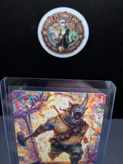 Wizards of the Coast MTG TMNT Art Series Rocksteady Foil Gold Stamp Signed 54/54 - Image 2