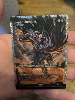 MTG Super Shredder (Showcase) (Fracture Foil) Teenage Mutant Ninja Turtles 295 - Image 2