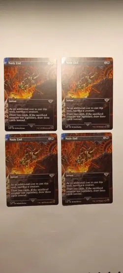 MTG Nasty End X 4 - *Alternative Art* Common, NM/M - Image 1