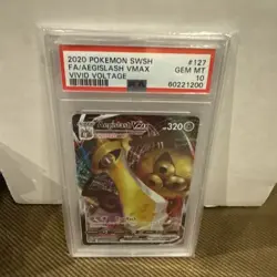 Pokemon - Aegislash VMAX 127/185 Full Art - Vivid Voltage - PSA 10 Gem Mint - Image 1