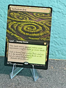 Turbulent Fen (Extended Art) Commander: Secrets of Strixhaven MTG MINT - Image 1